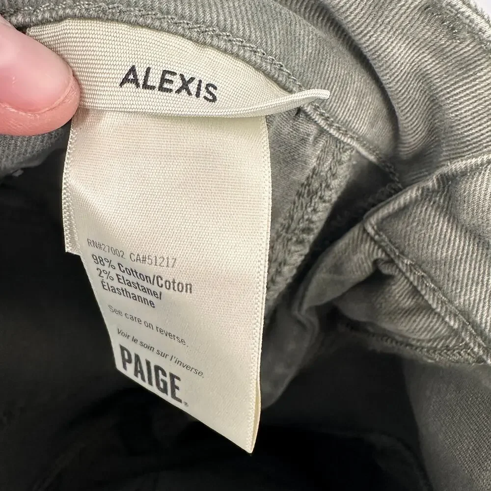 PAIGE DENIM NWT Alexis Cargo Barrel Leg Pant in Vintage Ivy Green // 25 - Picture 10 of 13